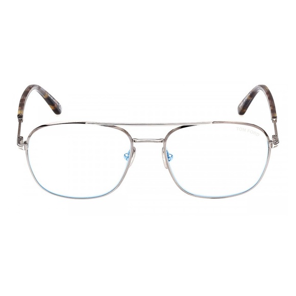 NEW FT5830-B 008 TOM FORD TF5830-B 008 MEN SQUARE GUNMETAL CLEAR EYEGLASSES - Picture 2 of 3